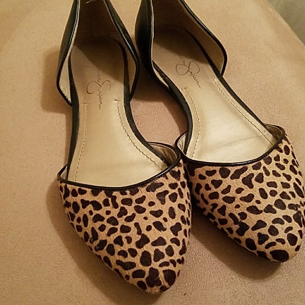 Jessica Simpson Leopard Print Flats